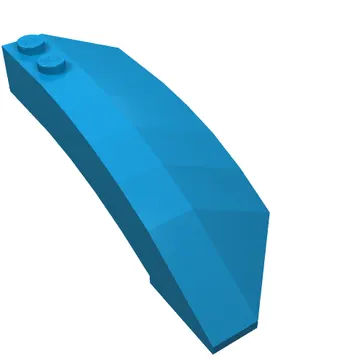 Brick Wedged, Curved 8 x 3 x 2 Open Left