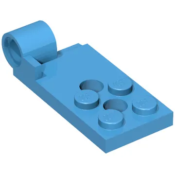 Hinge Plate 2 x 4 with Pin Hole with 2 Holes - Bottom