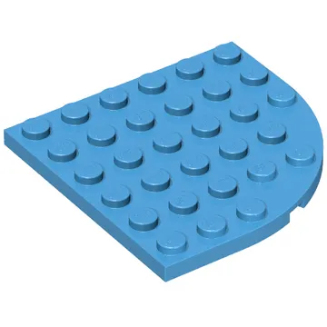 Plate Round Corner 6 x 6