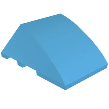 Brick Wedged, Curved 4 x 3 No Studs [Plain]