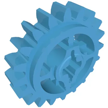 Technic Gear 20 Tooth with Axle Hole [+ Opening]