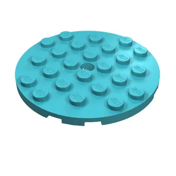 Plate Round 6 x 6 with Hole