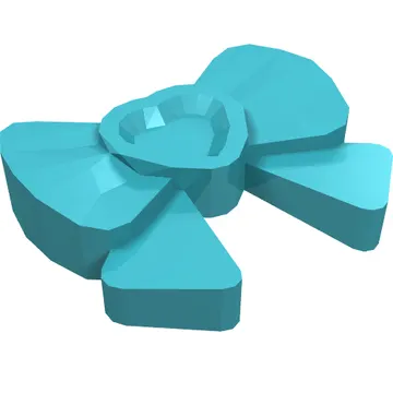 Headwear Accessory Bow with Heart, Long Ribbon and Pin
