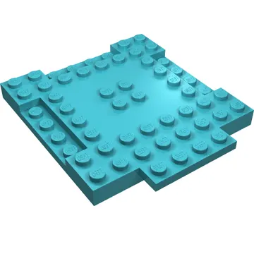 Plate Special 8 x 9 x 2/3 with 1 x 4 Recessed