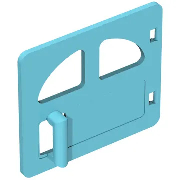 Duplo Door / Window with Two Openings and Handle