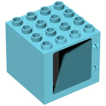 Duplo Door / Window Frame 4 x 4 x 3 with Thin Top