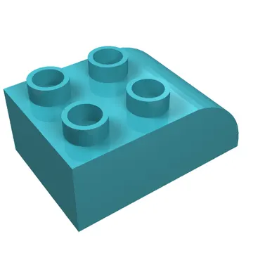 Duplo Brick 2 x 3 with Curved Top