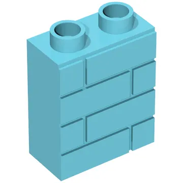 Duplo Brick 1 x 2 x 2 Brick Effect