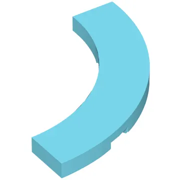 Tile 4 x 4 Curved, Macaroni