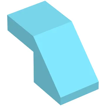 Brick Sloped 45° 2 x 1 with 2/3 Inverted Cutout and no stud