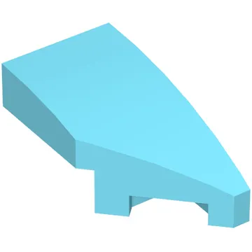 Brick Wedged, Curved 2 x 1 with Stud Notch Right