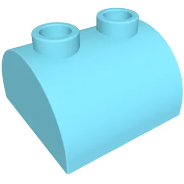 Brick Curved 2 x 2, Two Top Studs
