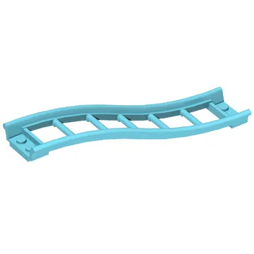Vehicle Track, Roller Coaster Ramp Small, 3 Bricks Elevation