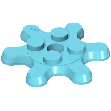 Plate Special 2 x 2 Splat Gear, 6 Teeth