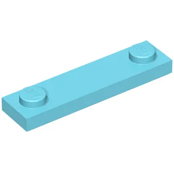 Plate Special 1 x 4 with 2 Studs with Groove [New Underside]