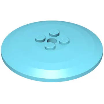 Dish 6 x 6 Inverted (Radar) with Solid Studs