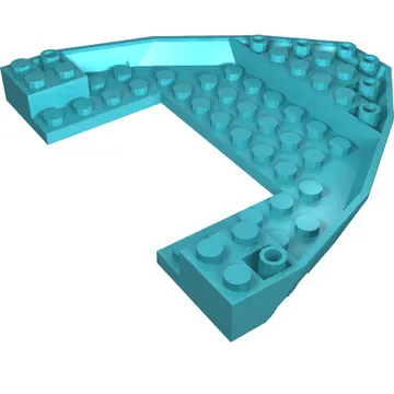 Boat Hull Section, Brick 10 x 12 x 1 with 4 x 6 Cutout