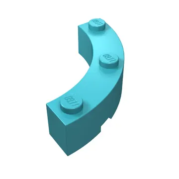 Brick Round Corner 4 x 4 Macaroni Wide with 3 Studs