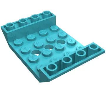 Brick Sloped Inverted 45° 6 x 4 Double with 4 x 4 Recessed and 3 Holes