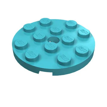 Plate Round 4 x 4 with Pin Hole