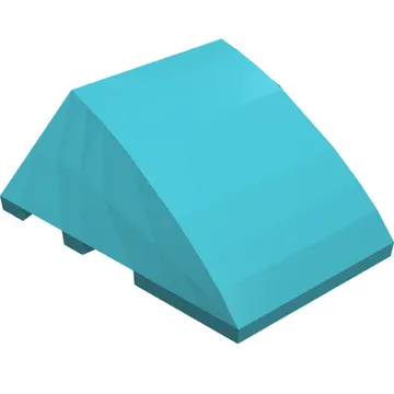 Brick Wedged, Curved 4 x 3 No Studs [Plain]