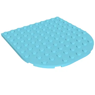 Plate 10 x 10 with Rounded End