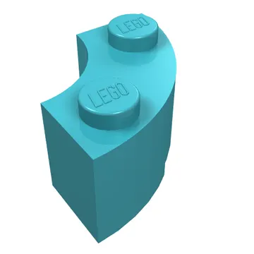 Brick Round Corner 2 x 2 Macaroni with Stud Notch and Reinforced Underside [New Style]