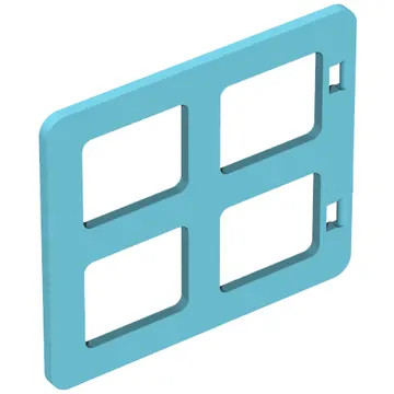 Duplo Door / Window with Four Equal Square Cornered Panes