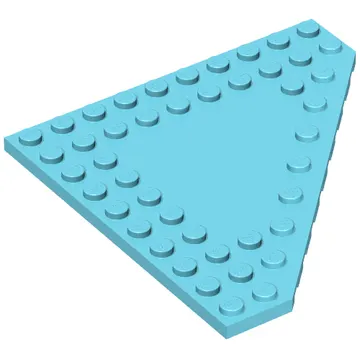 Wedge Plate 10 x 10 Cut Corner [No Centre Studs]