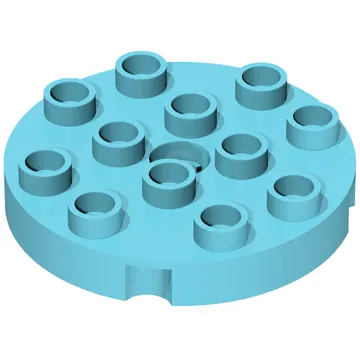 Duplo Plate Round 4 x 4
