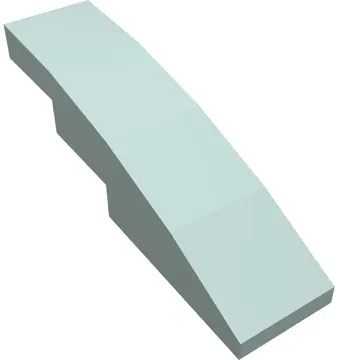 Brick Curved 4 x 1 No Studs [Stud Holder with Symmetric Ridges]