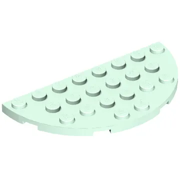 Plate Round Half 4 x 8
