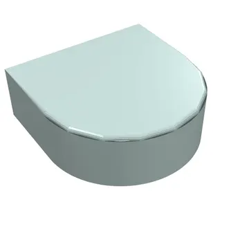 Tile Round 1 x 1 Half Circle