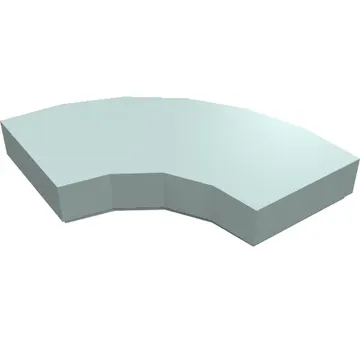 Tile 2 x 2 Curved, Macaroni