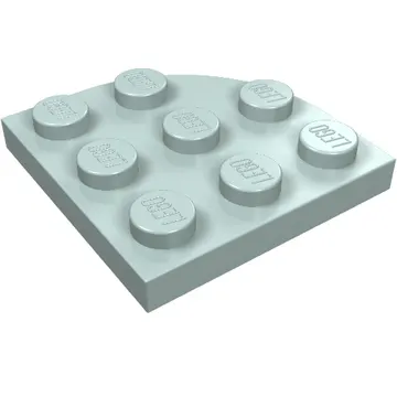 Plate Round Corner 3 x 3