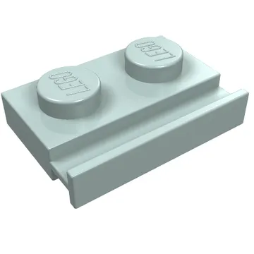Plate Special 1 x 2 with Door Rail
