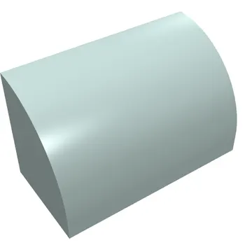 Brick Curved 1 x 2 x 1 No Studs