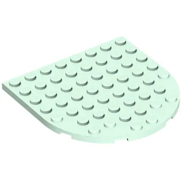 Plate 8 x 8 with Rounded End