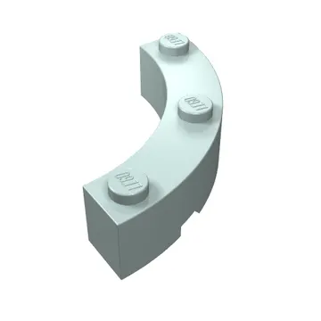 Brick Round Corner 4 x 4 Macaroni Wide with 3 Studs
