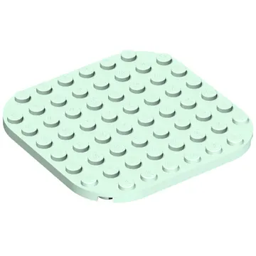 Plate Round Corners 8 x 8