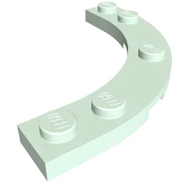 Plate Round Corner 5 x 5 with 4 x 4 Round Cutout