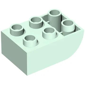Duplo Brick 2 x 3 with Curved Bottom
