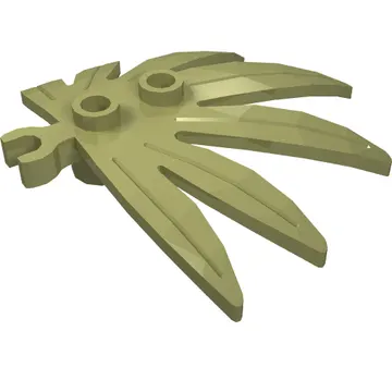 Plant, Leaves 6 x 5 Swordleaf with Clip [Thick Open O Clip]