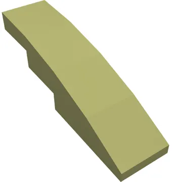 Brick Curved 4 x 1 No Studs [Stud Holder with Symmetric Ridges]