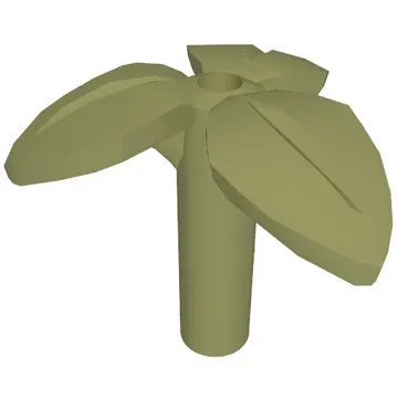 Plant, Stem with 3 Leaves and Bottom Pin