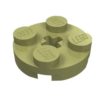 Plate Round 2 x 2 with Axle Hole Type 1 (+ Opening)