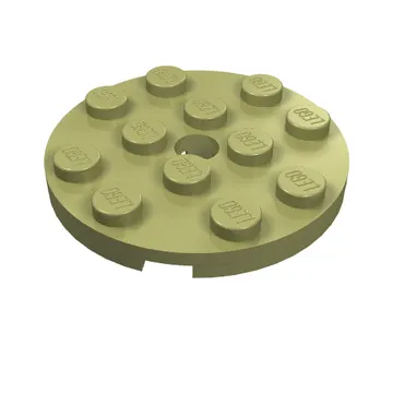 Plate Round 4 x 4 with Pin Hole