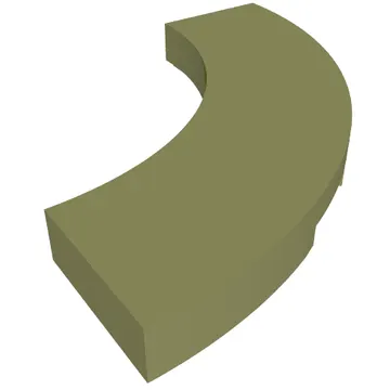 Tile 3 x 3 Curved, Macaroni