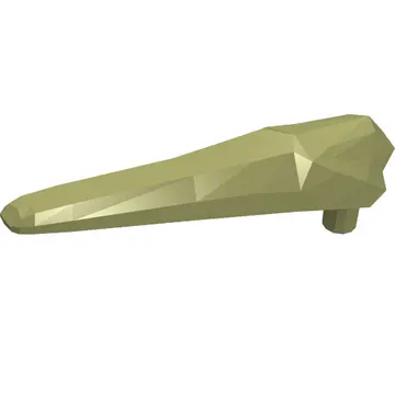 Animal Body Part, Dinosaur, Pteranodon Jaw Bottom with Pin [Flexible Plastic]
