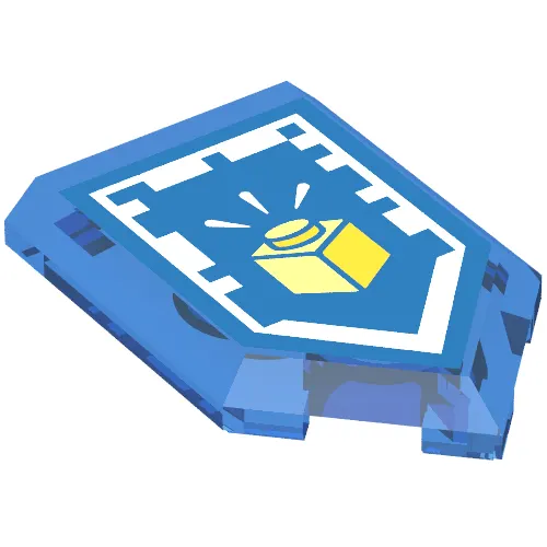 Tile Special 2 x 3 Pentagonal with Nexo Power Shield Print - Cool Creation